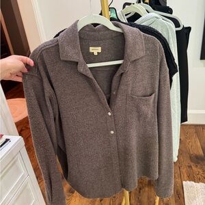 DONNI. Brown Women's Sweater & Bra Set